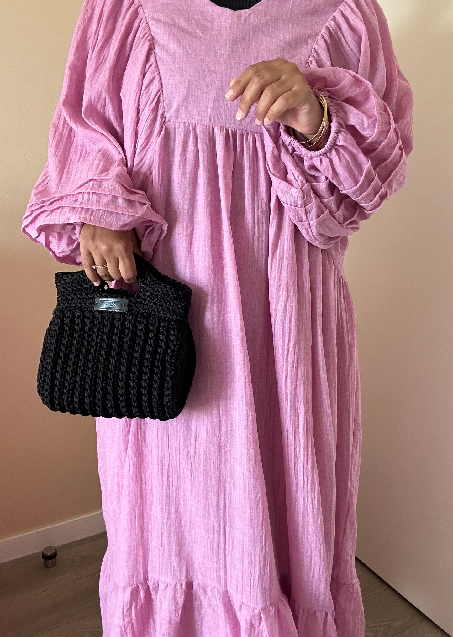 Robe manches bouffantes