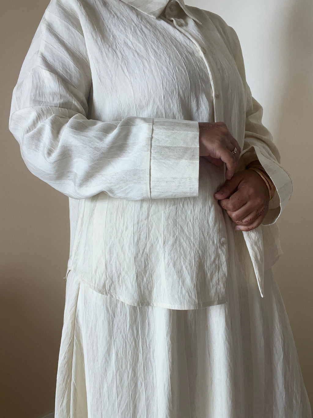 Chemise à large rayure
