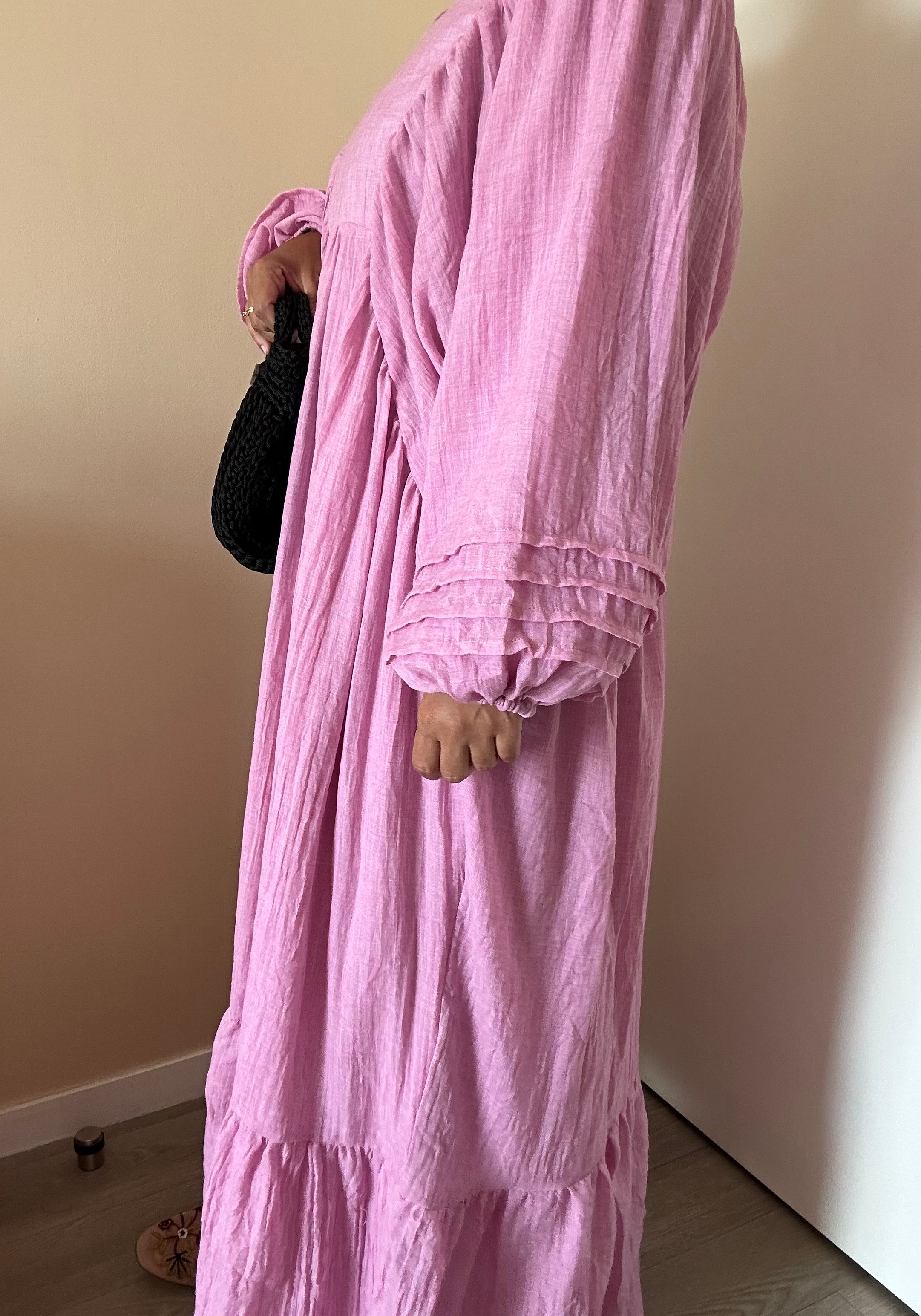 Robe manches bouffantes