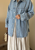 Veste en jean à effet