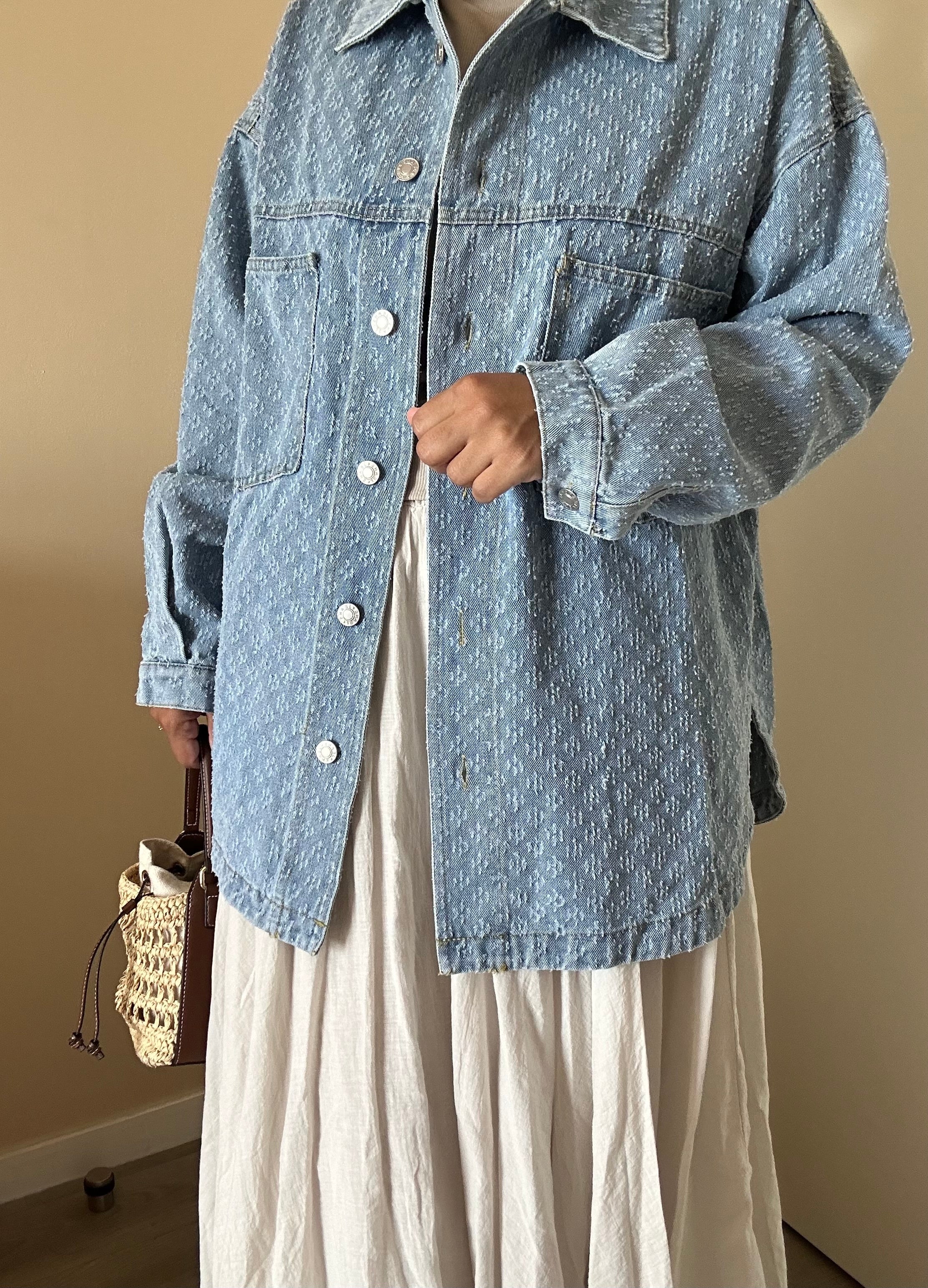 Veste en jean à effet