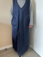 Robe sans manches en jean