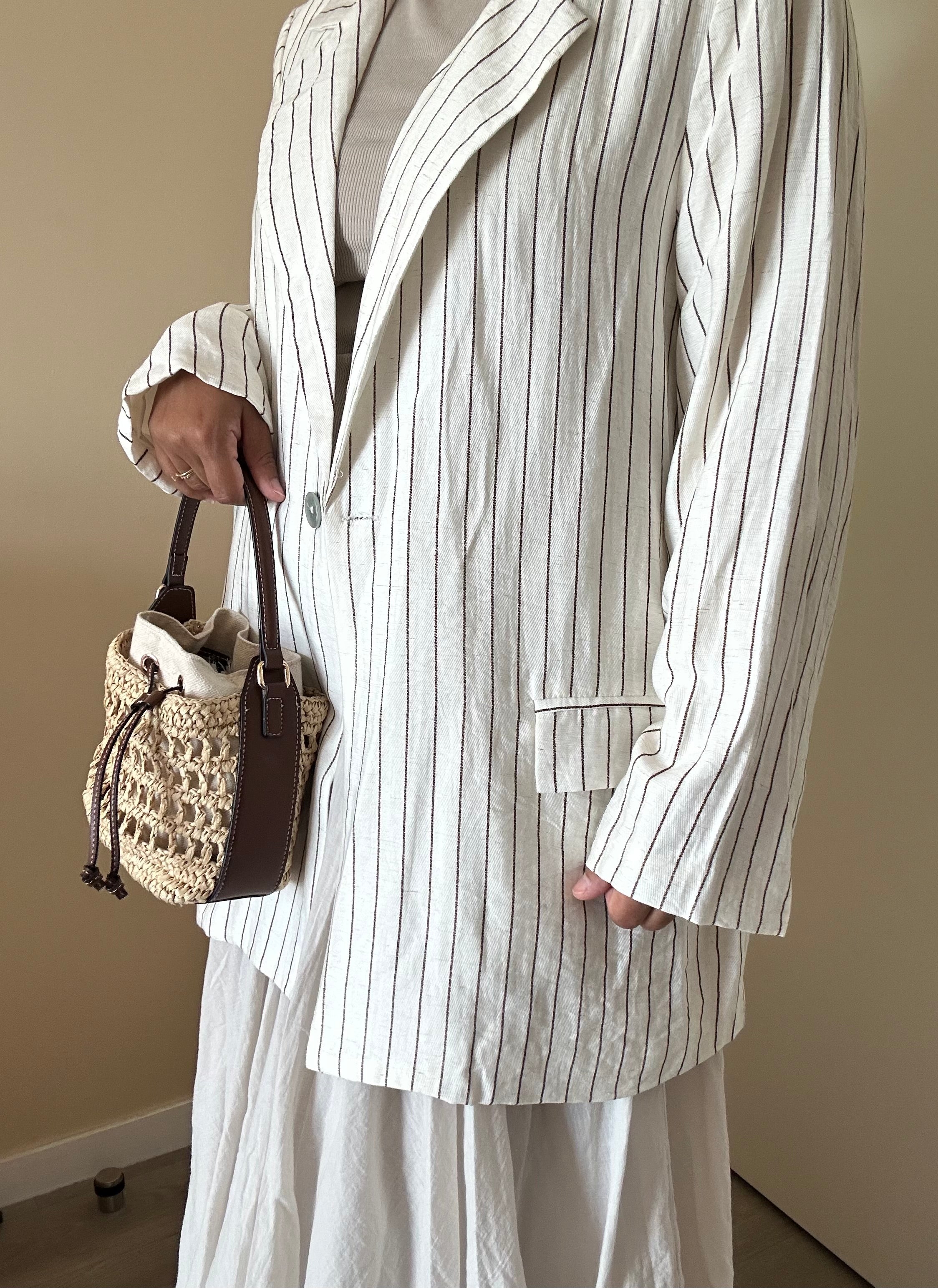 Blazer à rayure