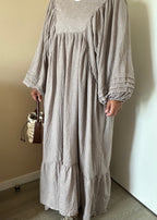 Robe manches bouffantes