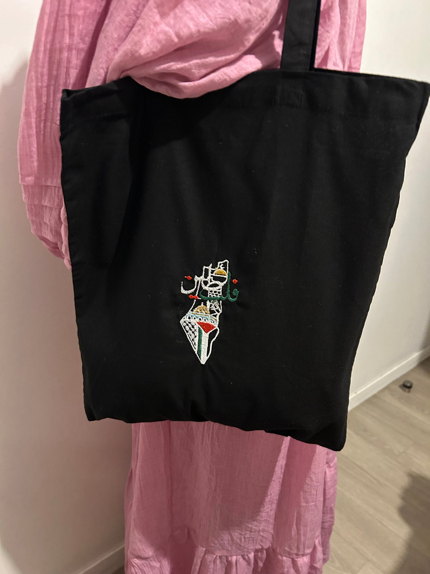 Sac en toile brodé Palestine