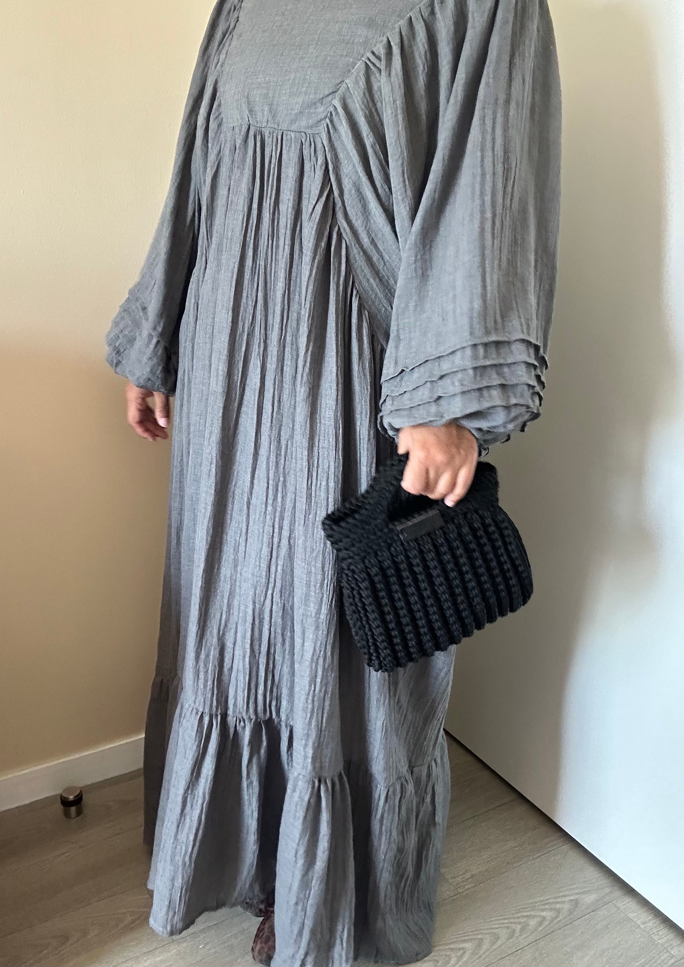 Robe manches bouffantes