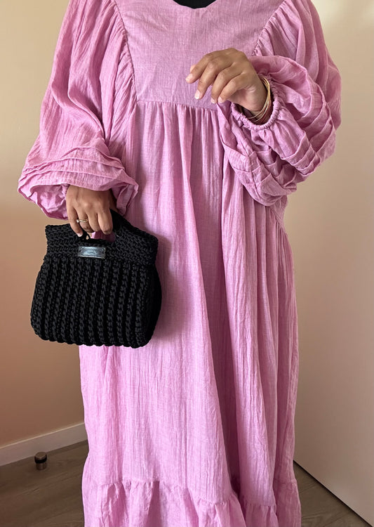 Robe manches bouffantes