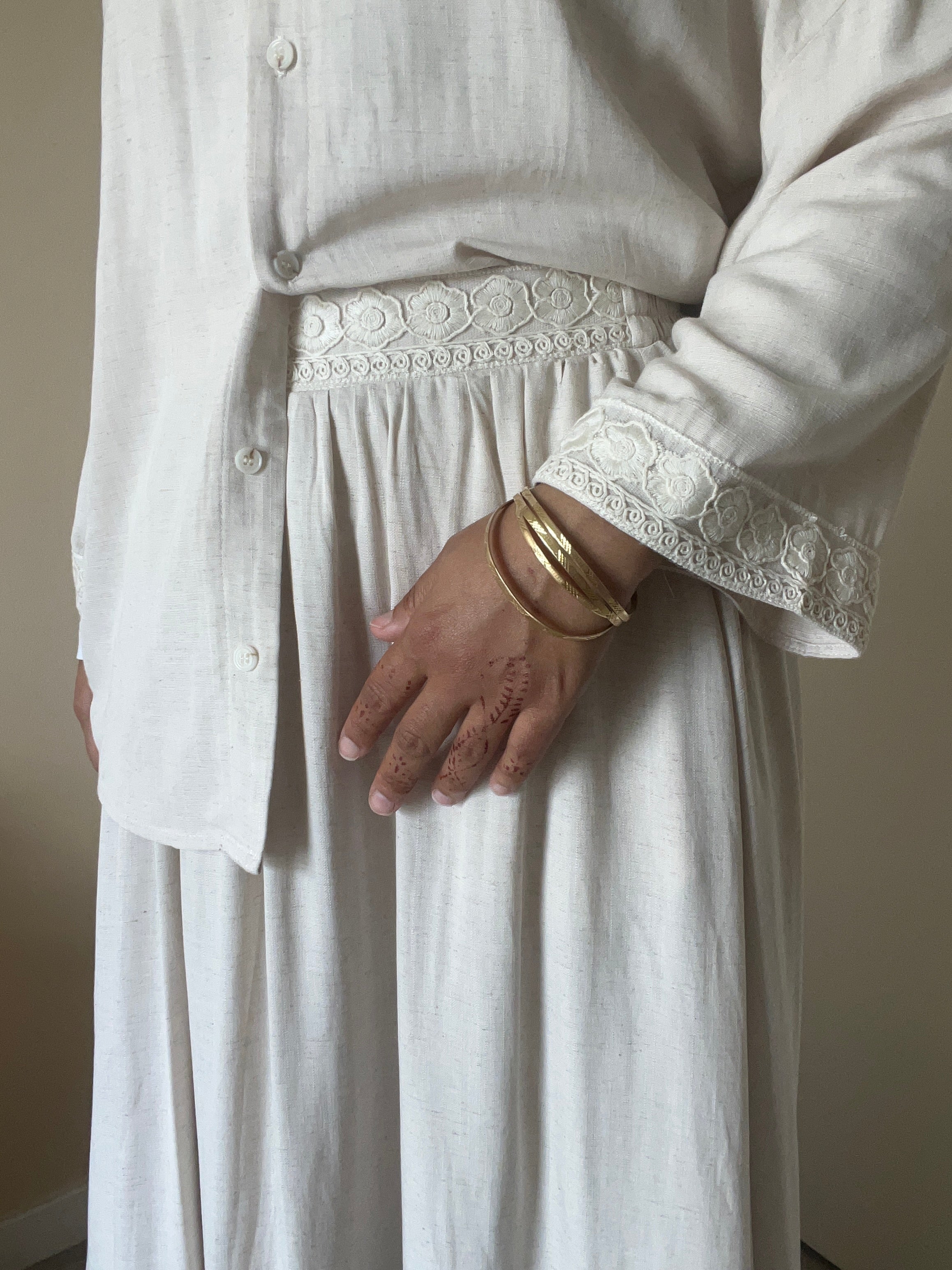 Chemise broderie manche