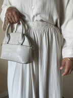 Jupe longue broderie ceinture